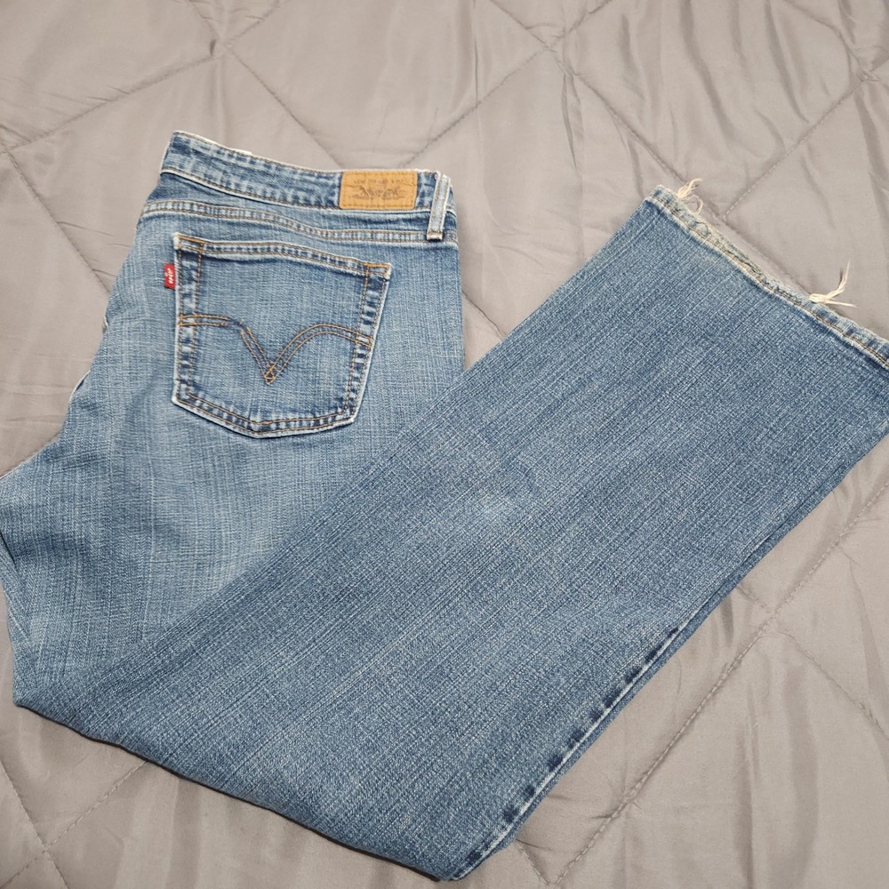 Levi's 545 Jeans Women's 36x30 Low Bootcut Blue‎ Stretch Denim Vietnam